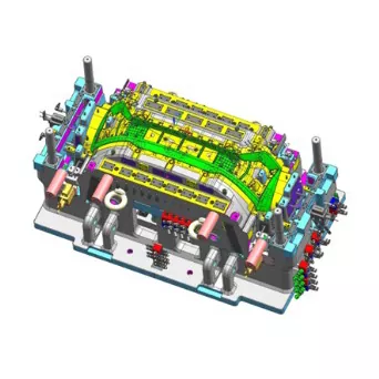 Injeksjonsstøpeform for frontstøtfanger til biler