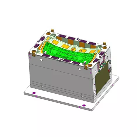 Injeksjonsstøpeform for bakluke til biler
