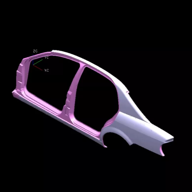 Automotive høyre sidepanelstempling