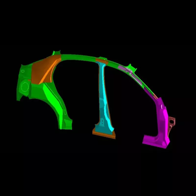 Automotive sidepanel indre montering stempling Dies