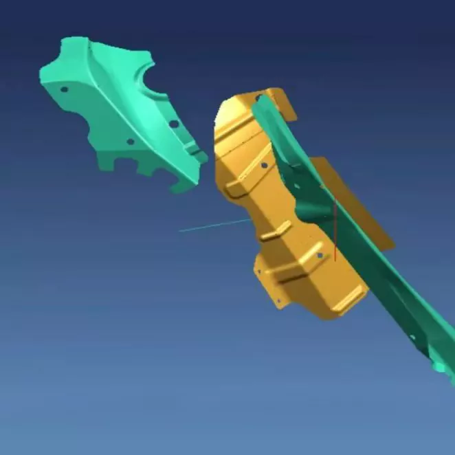 Automotive Små forsterkende plate stempling Dies